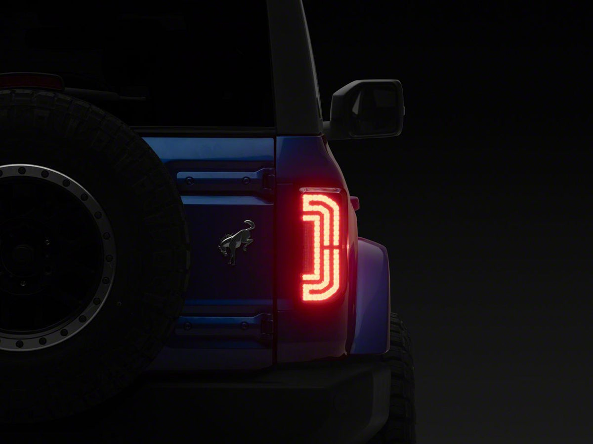 2021-2026 Ford Bronco Geometric LED Tail Lights (FB59467) by Raxiom - view 4