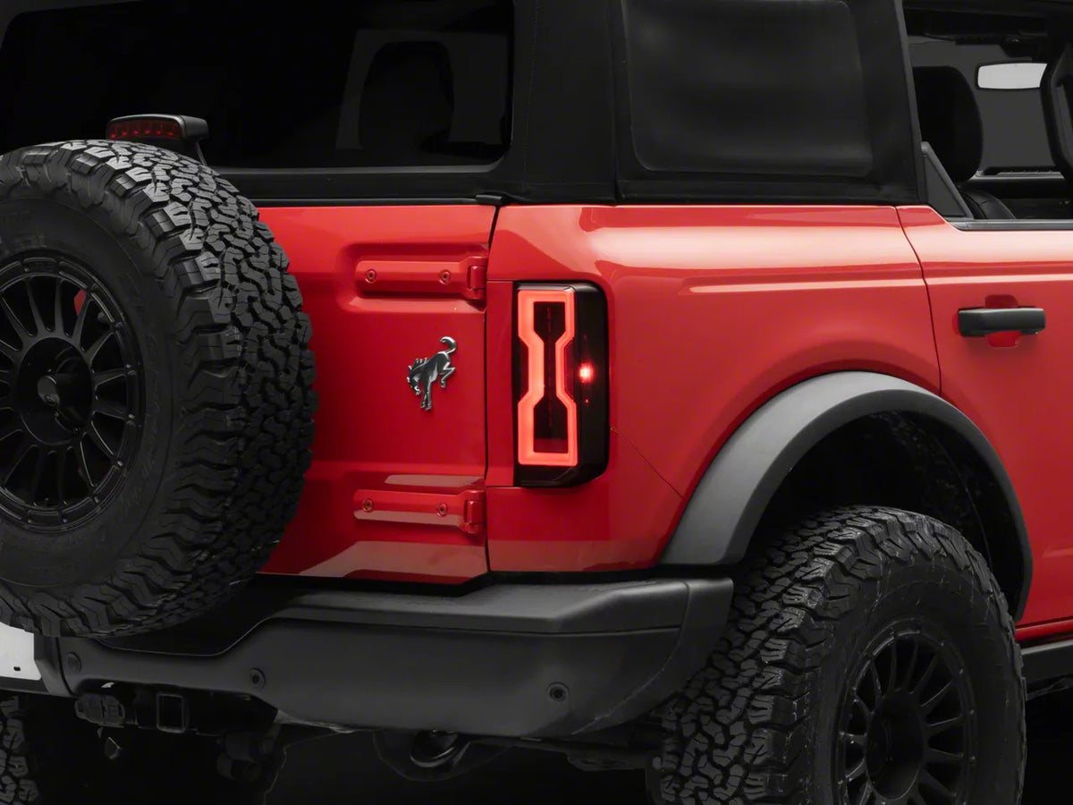 2021-2026 Ford Bronco Smoked Lens LED Tail Lights by Raxiom LDS - view 1