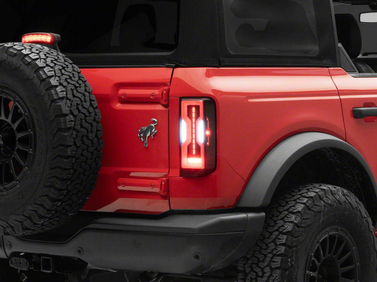 2021-2026 Ford Bronco Smoked Lens LED Tail Lights by Raxiom LDS - view 2