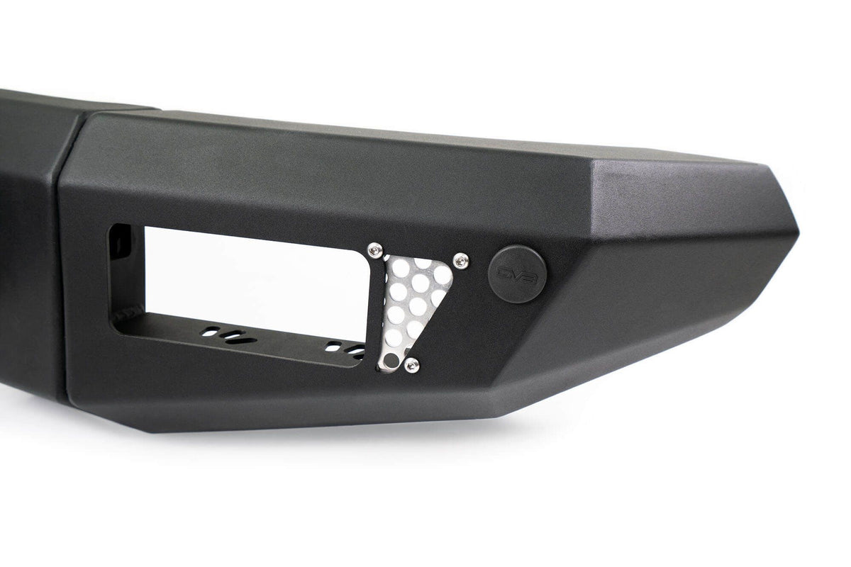 DV8 Offroad OE Plus Series front bumper corner cap, angled product shot on white background