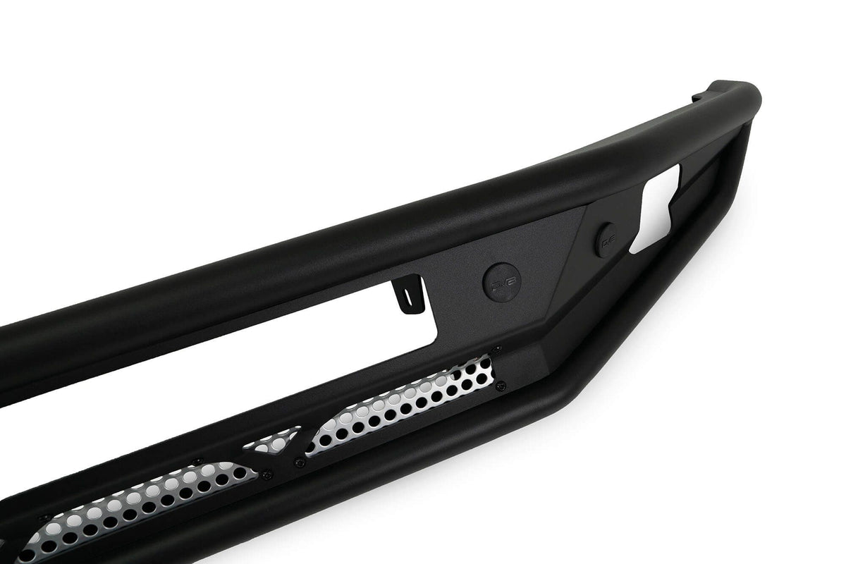 DV8 Offroad Competition Series front bumper, side profile product shot on white background