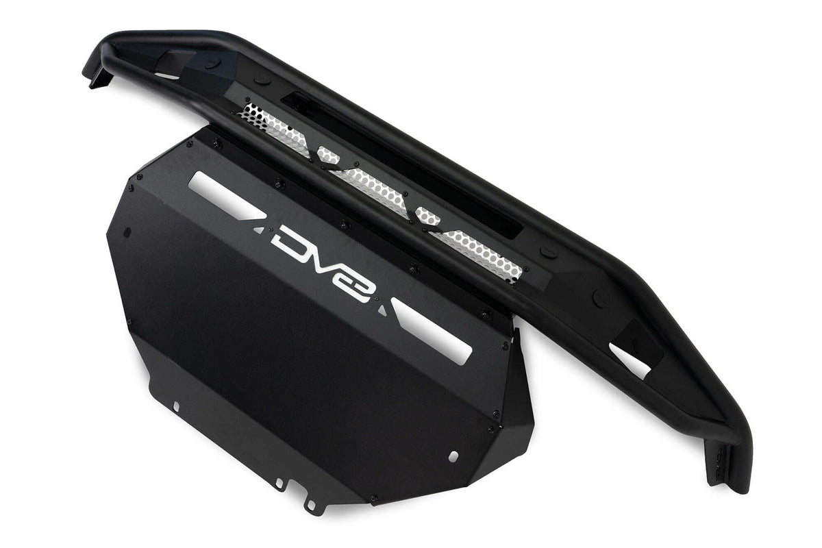 DV8 Offroad Competition Series front bumper skid plate component, angled product shot on white background