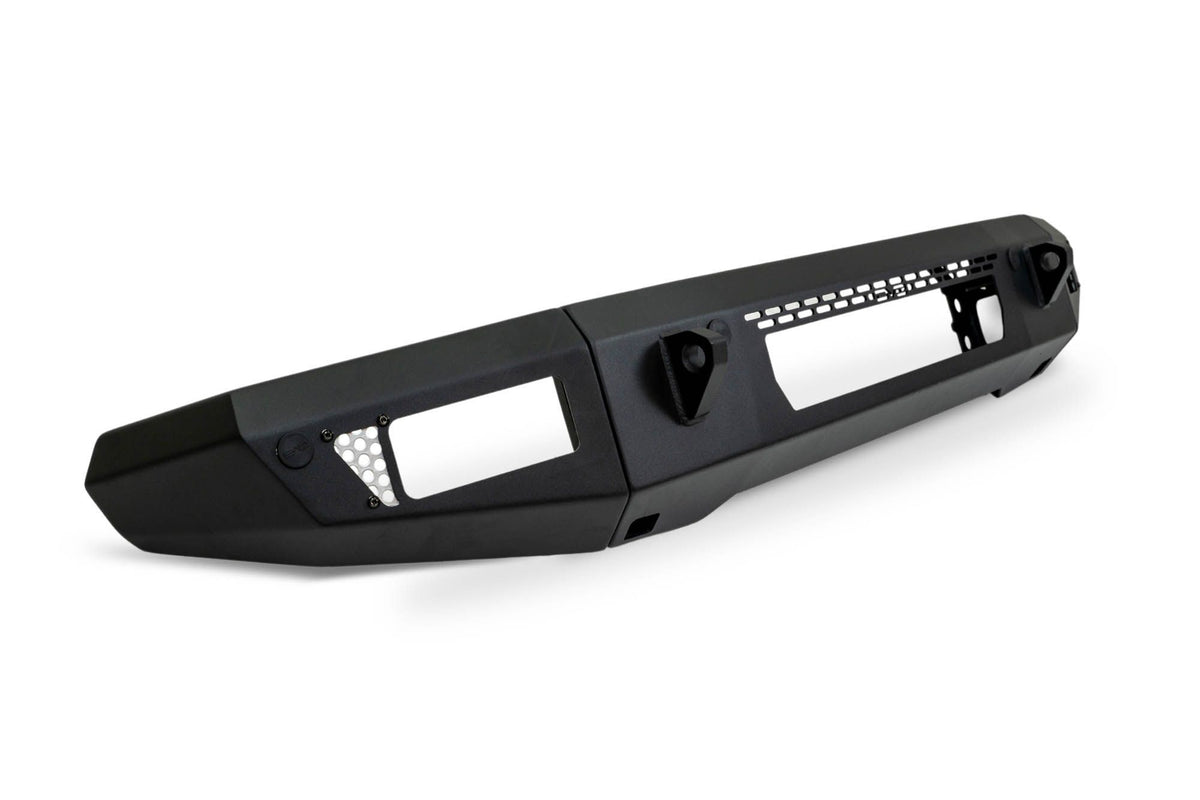 DV8 Offroad OE Plus Series V2 front bumper, side profile product shot on white background