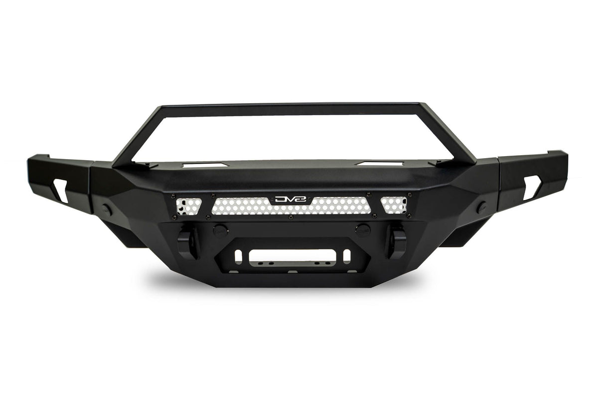 DV8 Offroad FBBR-07 MTO V2 front bumper side profile product shot – 2021-2026 Ford Bronco