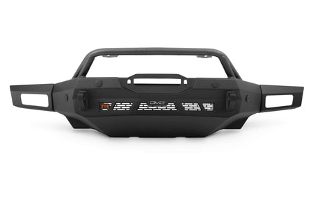 DV8 Offroad Spec Series winch front bumper for Ford Bronco Raptor with bull bar, side profile product shot on white background