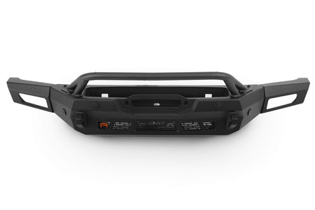 DV8 Offroad Spec Series winch front bumper for Ford Bronco Raptor, front view product shot on white background