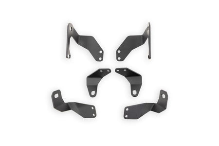 DV8 Offroad Tube Series front bumper mounting bracket hardware detail shot – 2022–2026 Ford Bronco Raptor