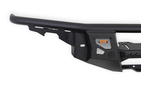 DV8 Offroad Tube Series front bumper rear-angle product shot showing mounting brackets – 2022–2026 Ford Bronco Raptor