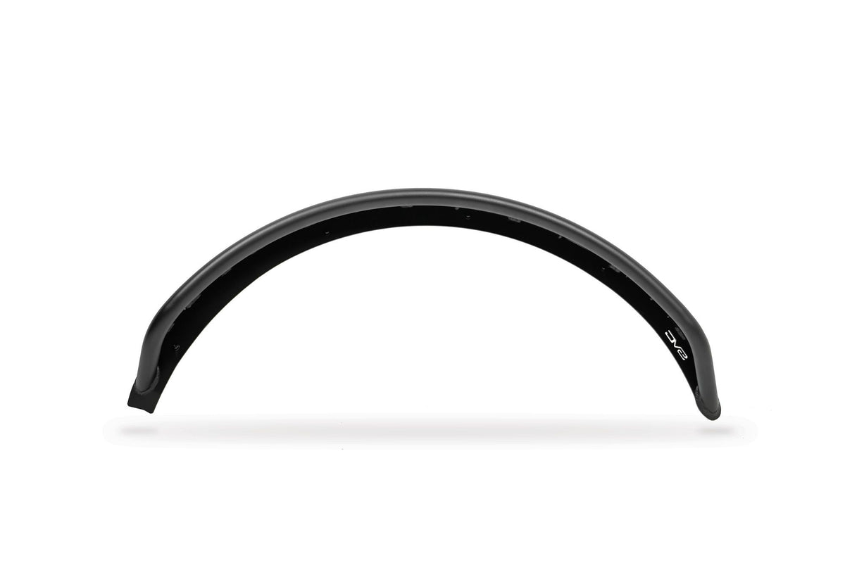 DV8 Offroad tube fender flare for 4-door Ford Bronco, single flare side profile product shot on white background