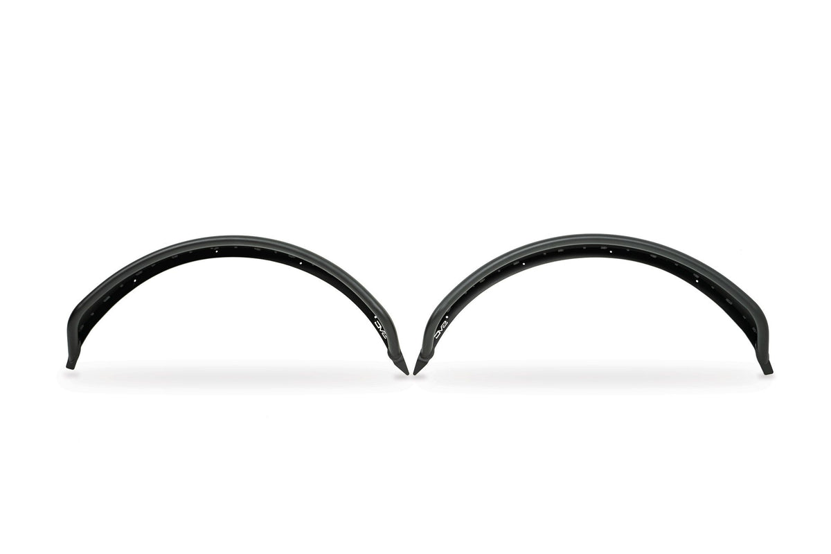 DV8 Offroad tube fender flares for 4-door Ford Bronco, pair of flares product shot on white background