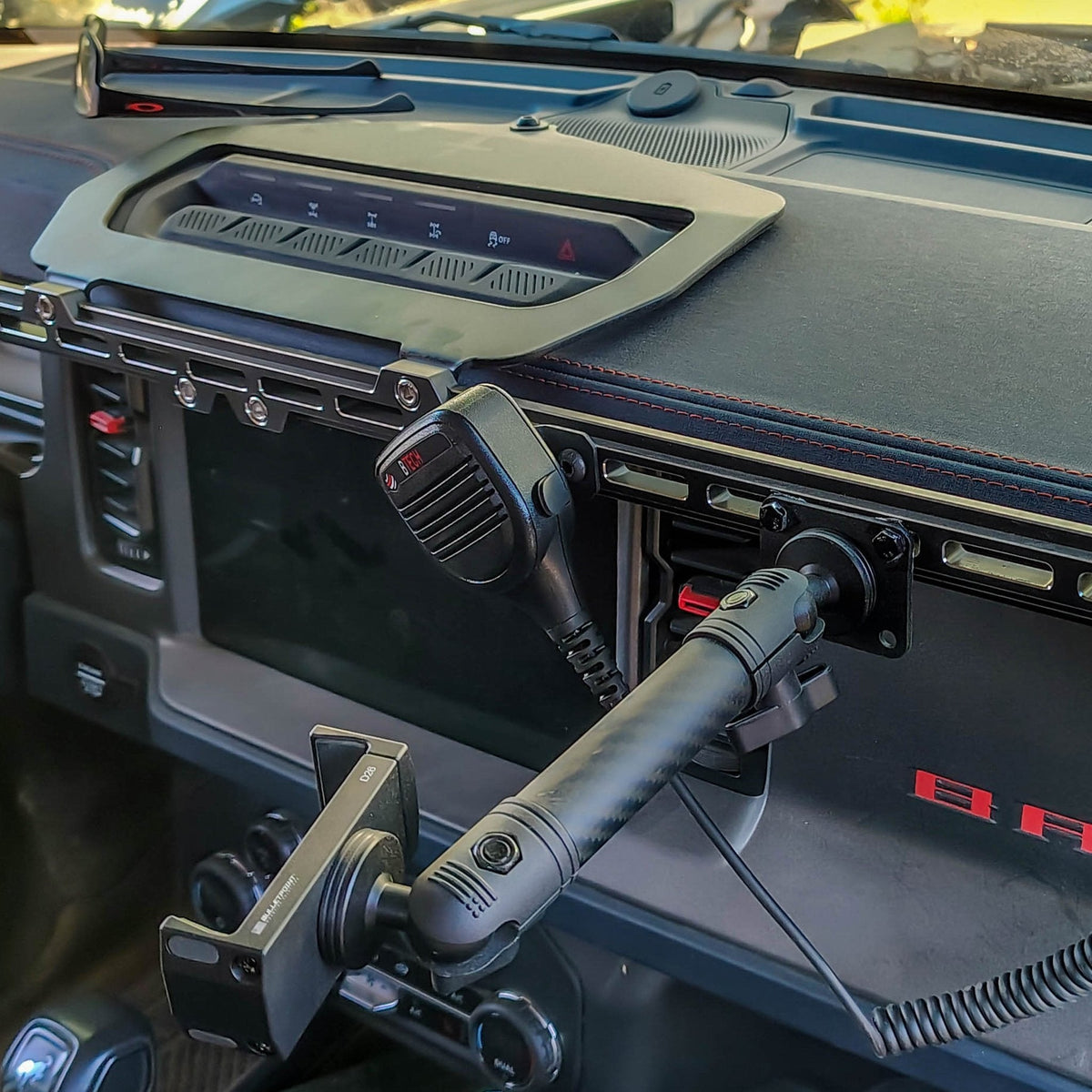 Handheld Radio Mic Mount IA8-M1 Dash Rail for Ford Bronco - view 4