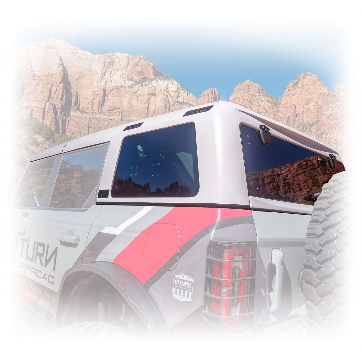 4-Door TR10 Hard Top with White Gelcoat for Ford Bronco - view 1