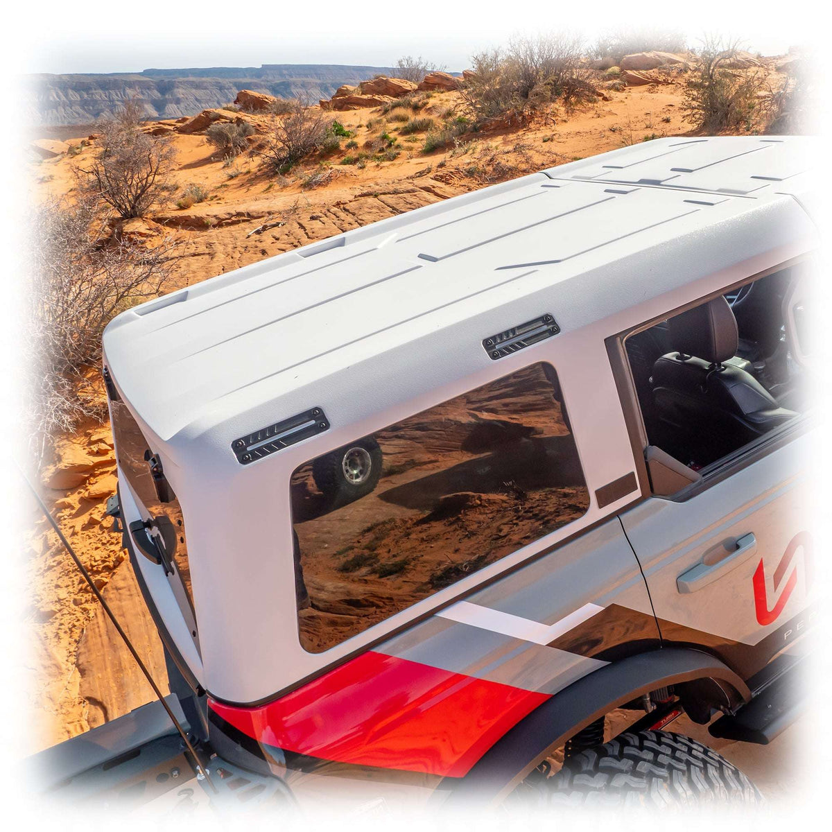 4-Door TR10 Hard Top with White Gelcoat for Ford Bronco - view 3