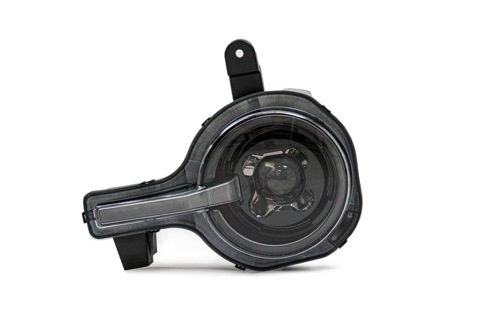 DV8 Offroad Black Series amber marker light for Ford Bronco headlight, angled product shot on white background