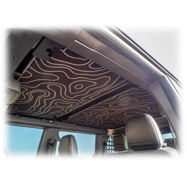 Turn Offroad TR10 hard top interior close-up showing topographic pattern headliner