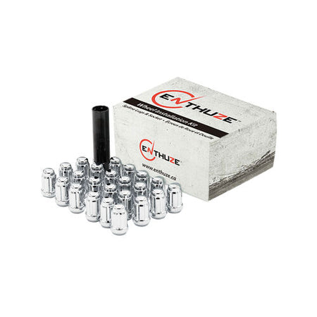 2021-2026 Ford Bronco Spline Drive Lug Nut Kit Chrome Standard 1.38 in