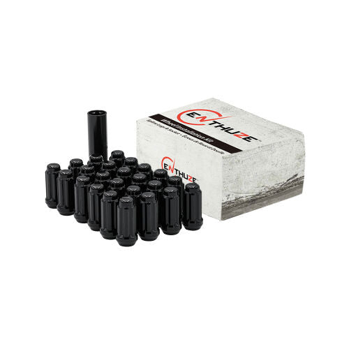 2021-2026 Ford Bronco Spline Drive Lug Nut Kit Black Long 2.00 in