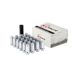 2021-2026 Ford Bronco Spline Drive Lug Nut Kit Chrome Long 2.00 in