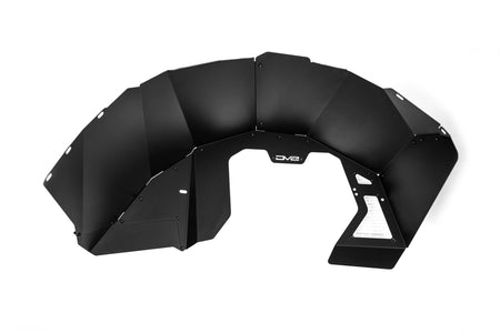 DV8 Offroad front inner fenders for Ford Bronco, angled pair product shot on white background, alternate angle