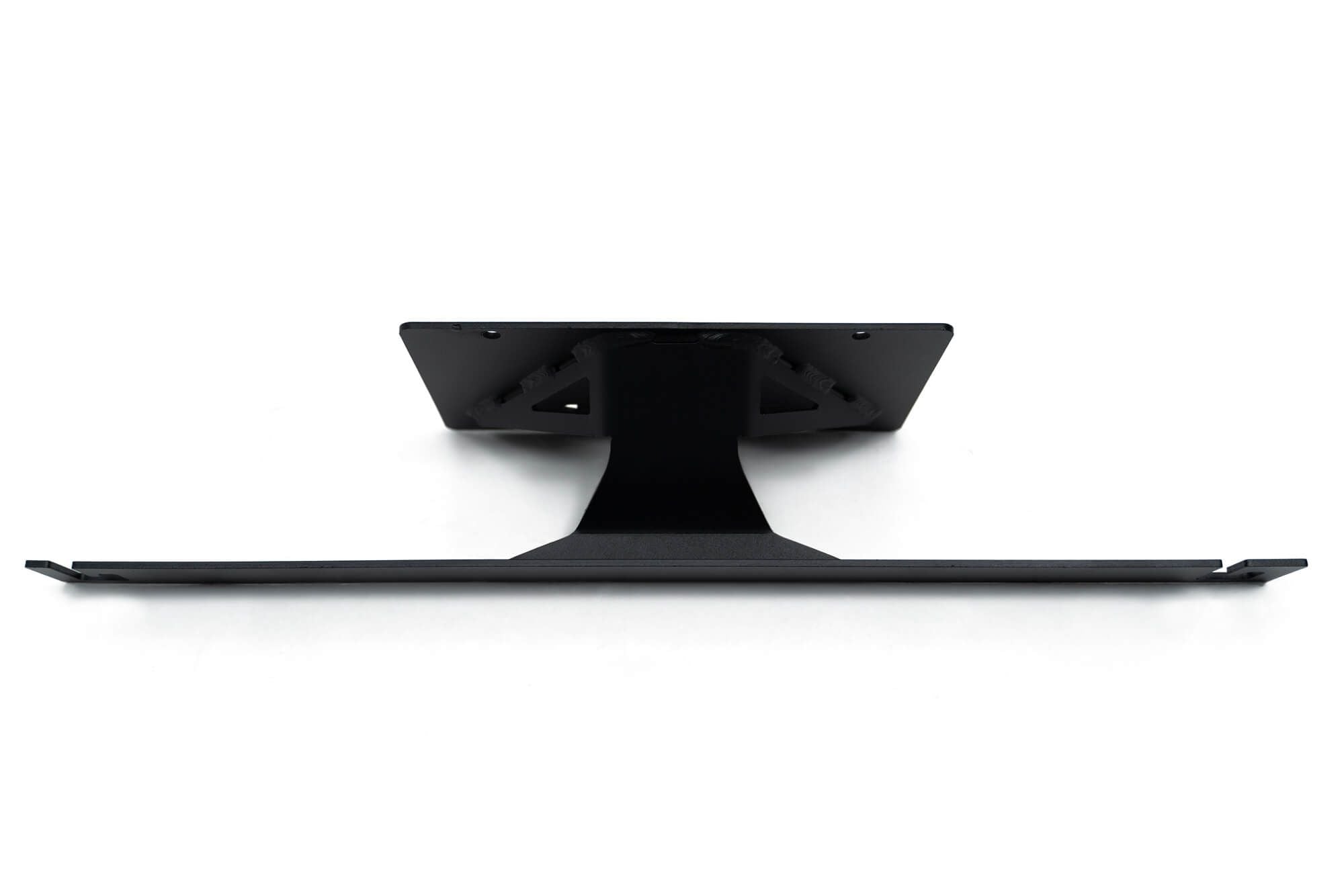 DV8 Offroad license plate mount side profile view showing slim bracket design
