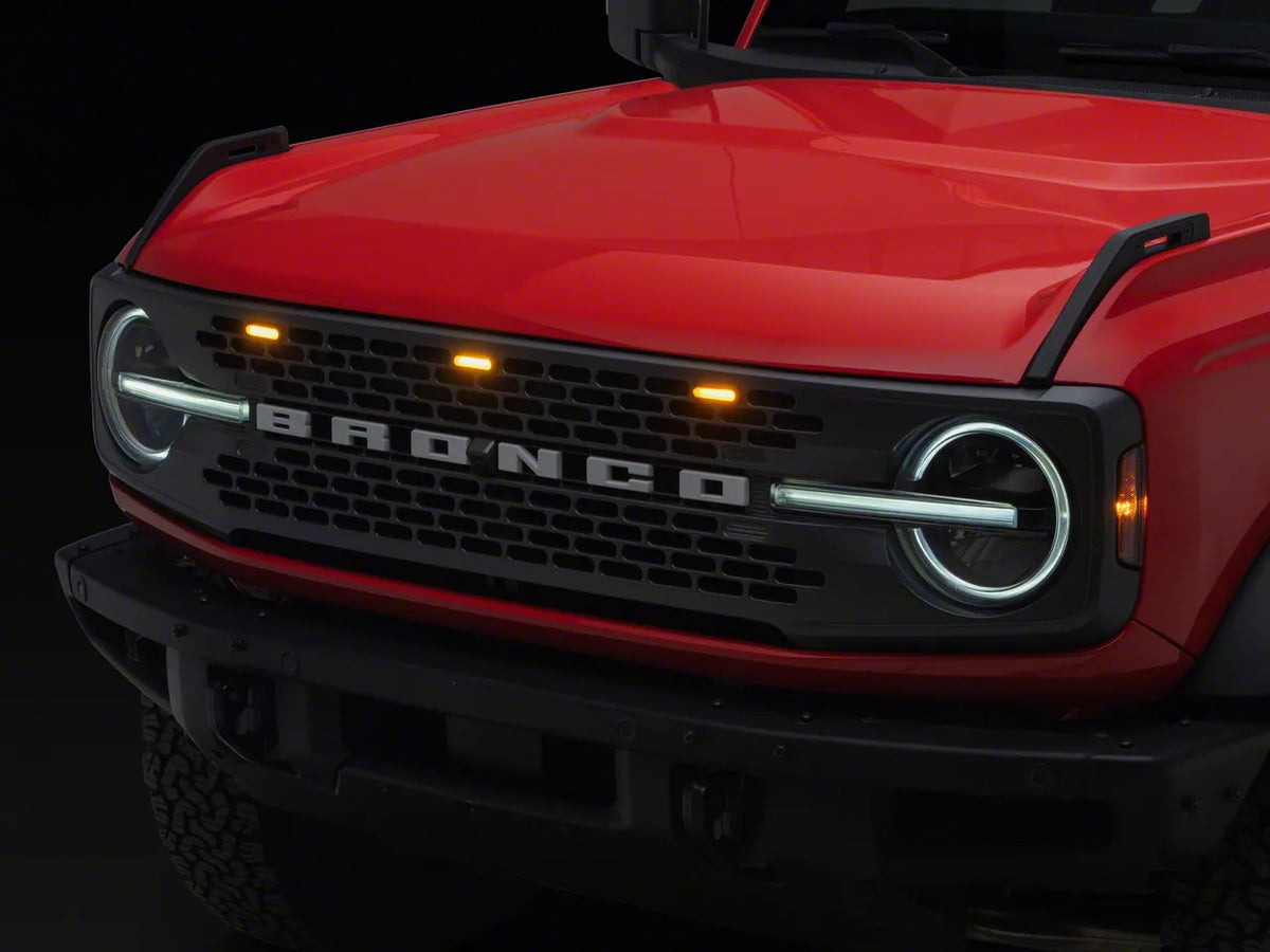 RedRock 3-Piece LED Grille Light Kit for Badlands and Wildtrak for Ford Bronco - product view