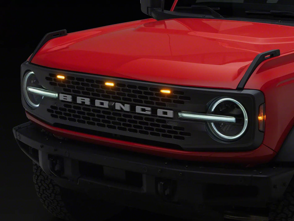 RedRock 3-Piece LED Grille Light Kit for Badlands and Wildtrak for Ford Bronco - product view