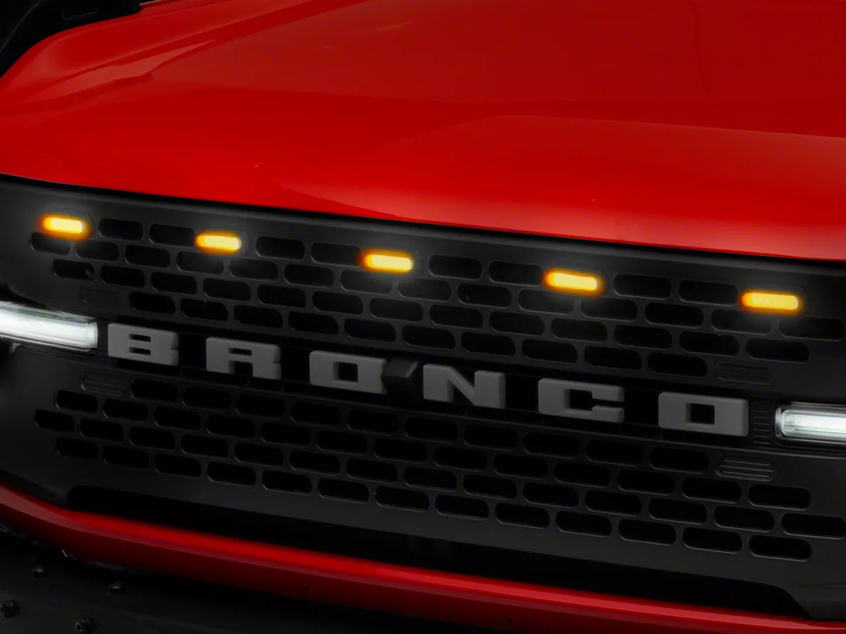 RedRock 5-Piece LED Grille Light Kit for Ford Bronco - product view