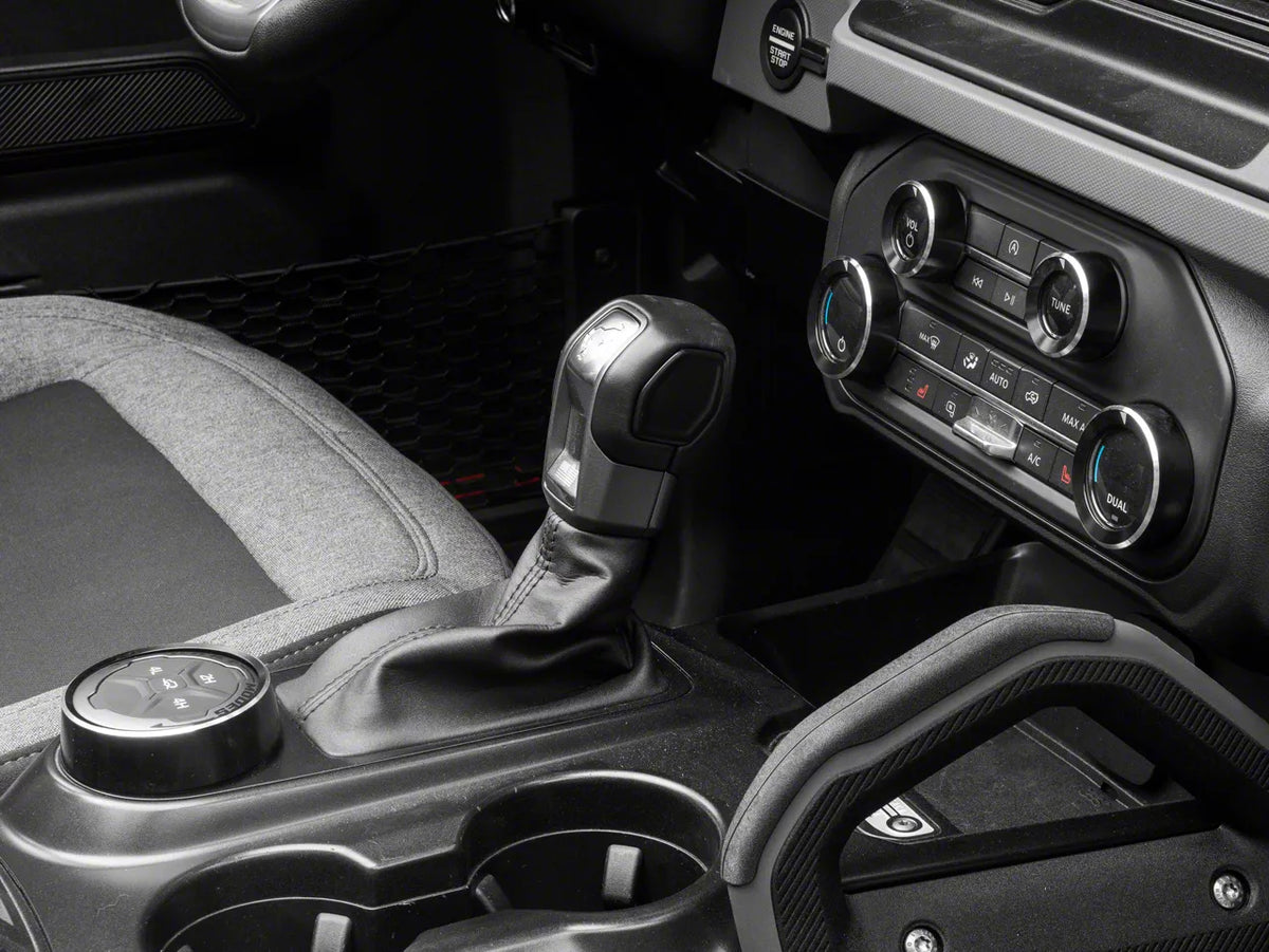 RedRock Billet Console Switch Cover Kit - Black for Ford Bronco - product view
