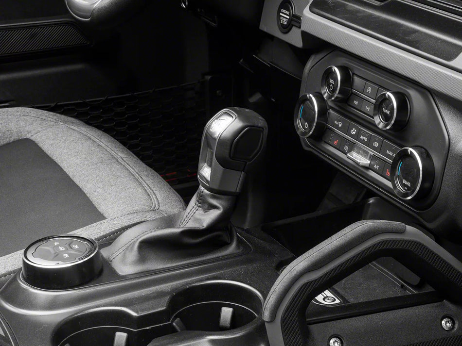 RedRock Billet Console Switch Cover Kit - Black for Ford Bronco - product view