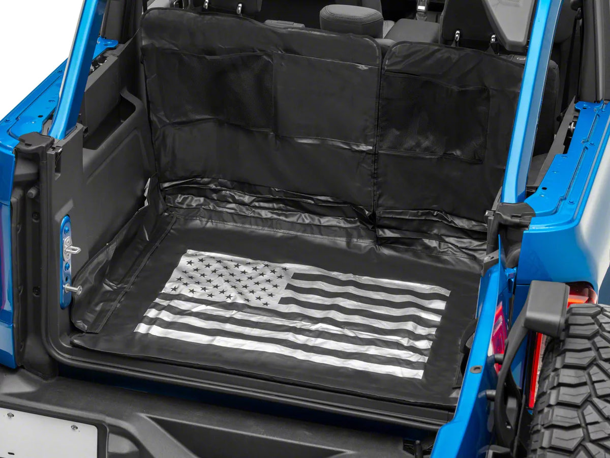 RedRock Cargo Mat with USA Flag Logo for Ford Bronco - product view