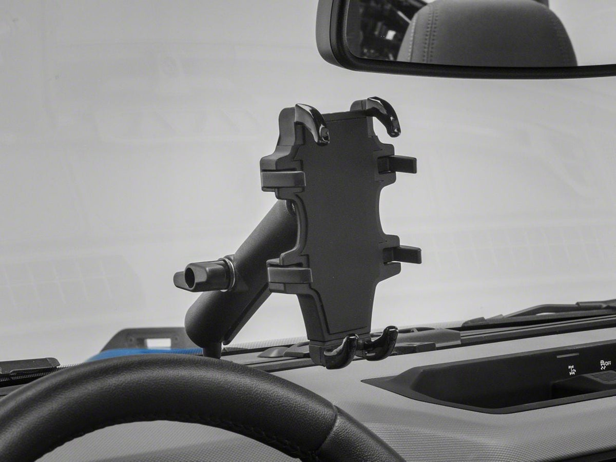 RedRock Dashboard Phone Mount - Black Aluminum for Ford Bronco - product view