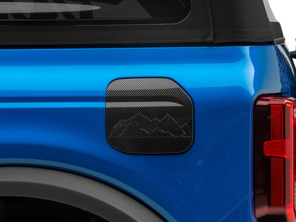 RedRock Fuel Door Cover - Gloss Carbon Design for Ford Bronco - product view