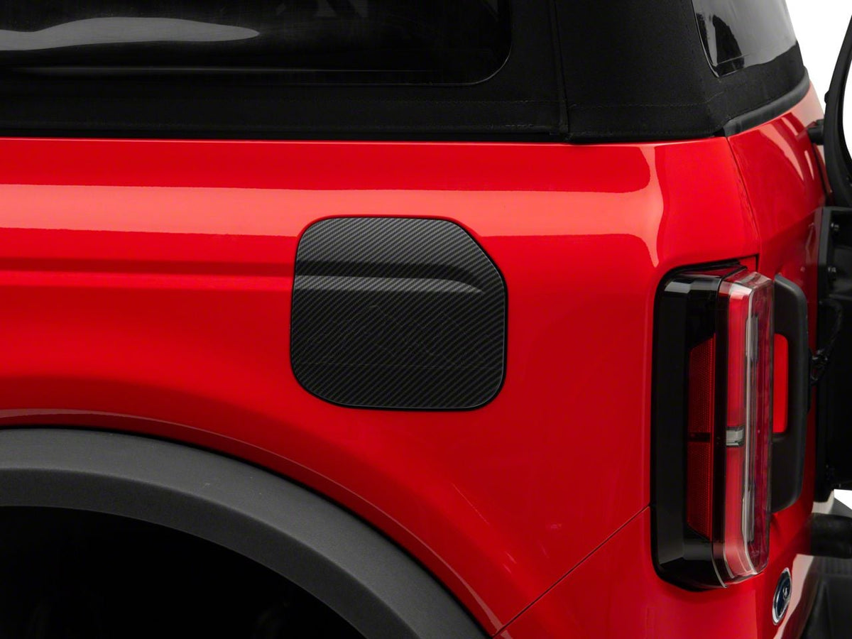 RedRock Fuel Door Cover - Matte Carbon Design for Ford Bronco - product view