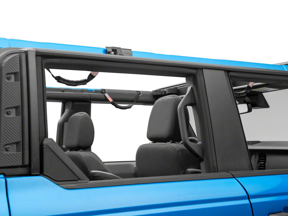 RedRock Grab Handles with Flag Logo - Front and Rear - Black for Ford Bronco - product view