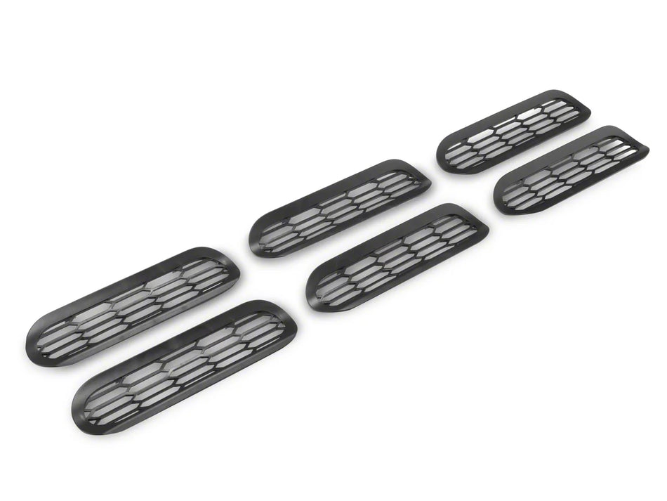 RedRock Grille Inserts - Matte Black for Ford Bronco - product view