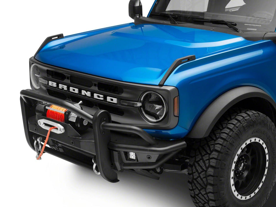 RedRock HD Tubular Front Winch Mount Bumper with LED Fog Lights and Grille Guard for Ford Bronco - product view