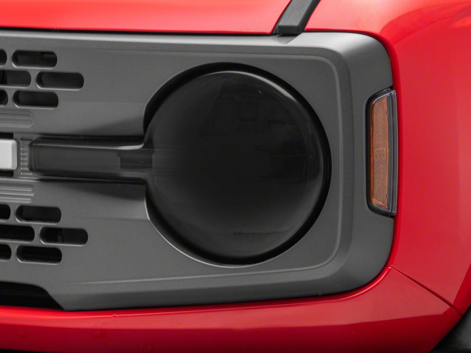 RedRock Headlight Covers - Smoked for Ford Bronco - product view