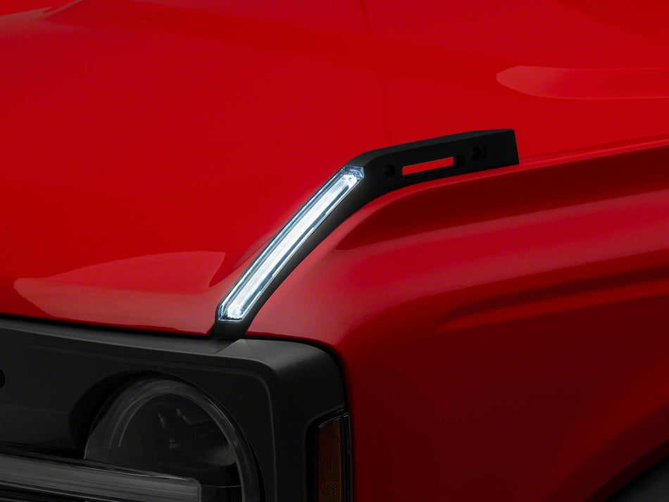 RedRock Hood Mounted Accessory DRL - Amber/White for Ford Bronco - product view