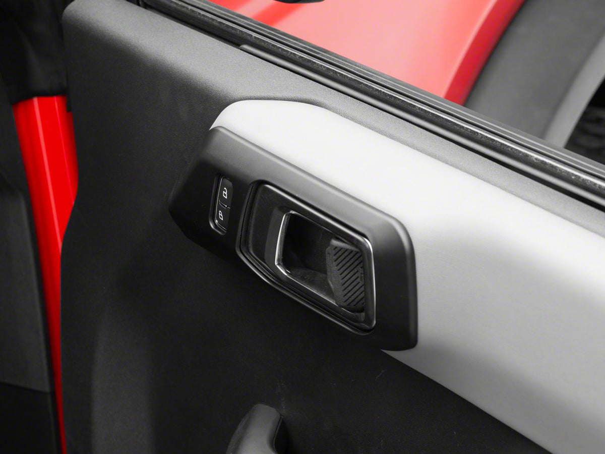 RedRock Inner Door Handle Trim - Matte Black for Ford Bronco - product view