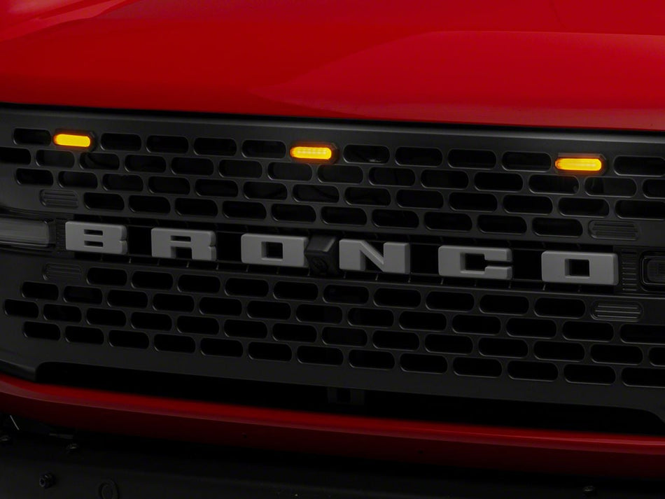 RedRock LED Grille Lighting - Smoked for Ford Bronco - product view
