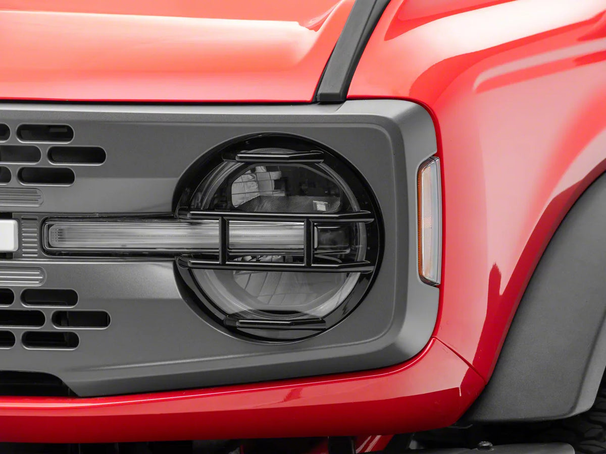 RedRock Off-Road Headlight Guards - Black for Ford Bronco - product view