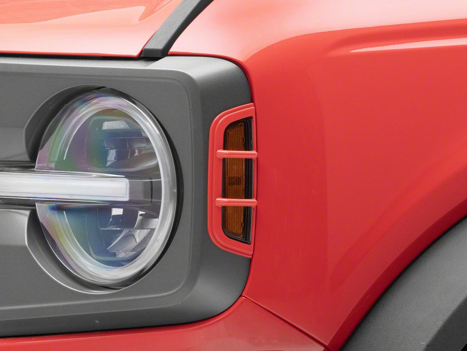 RedRock Off-Road Side Marker Guards - Red for Ford Bronco - product view
