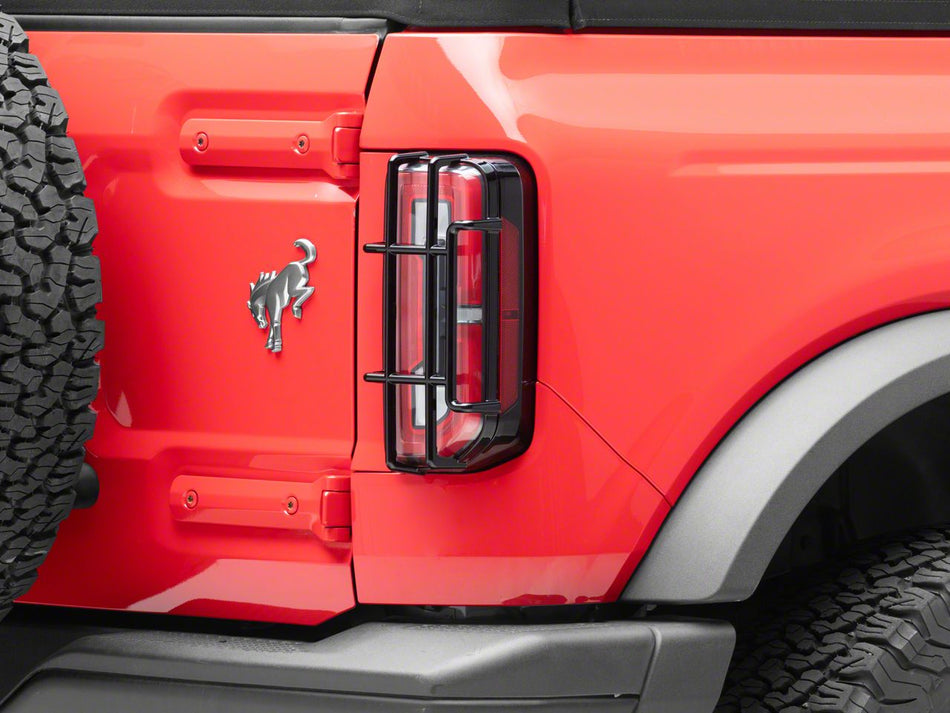 RedRock Off-Road Tail Light Guards - Black for Ford Bronco - product view