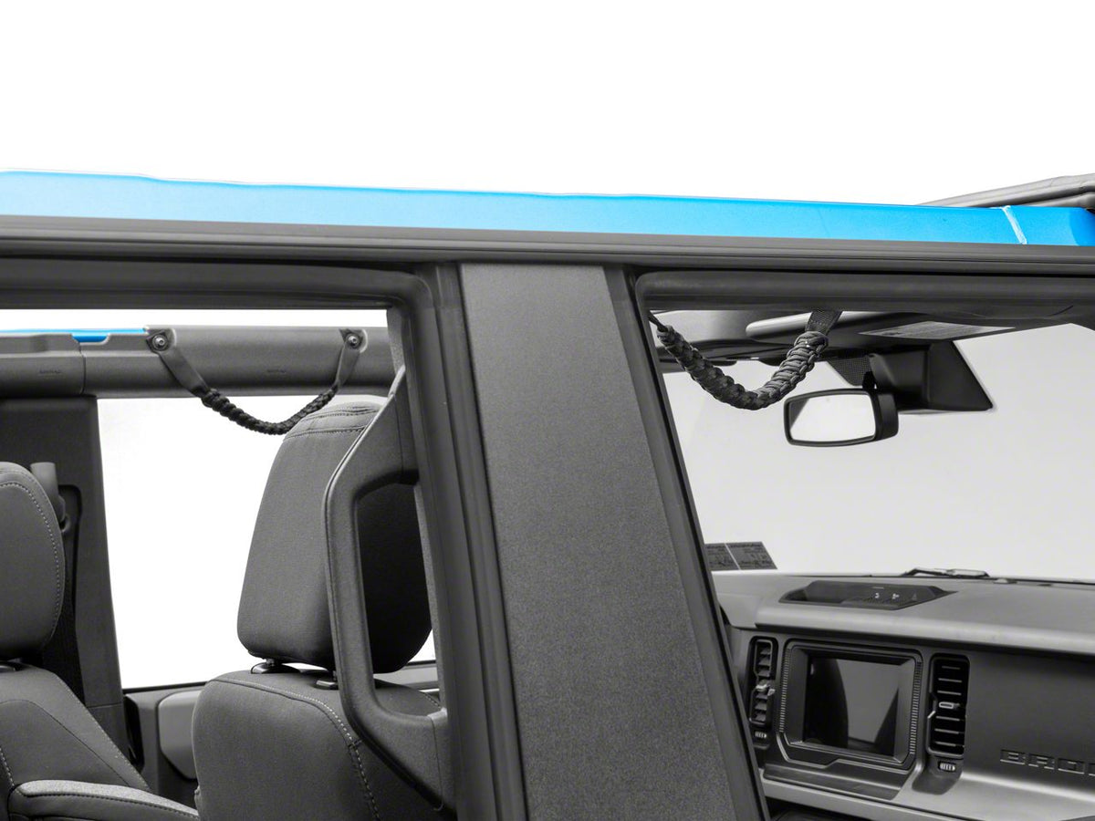 RedRock Paracord Grab Handles - Front - Black for Ford Bronco - product view