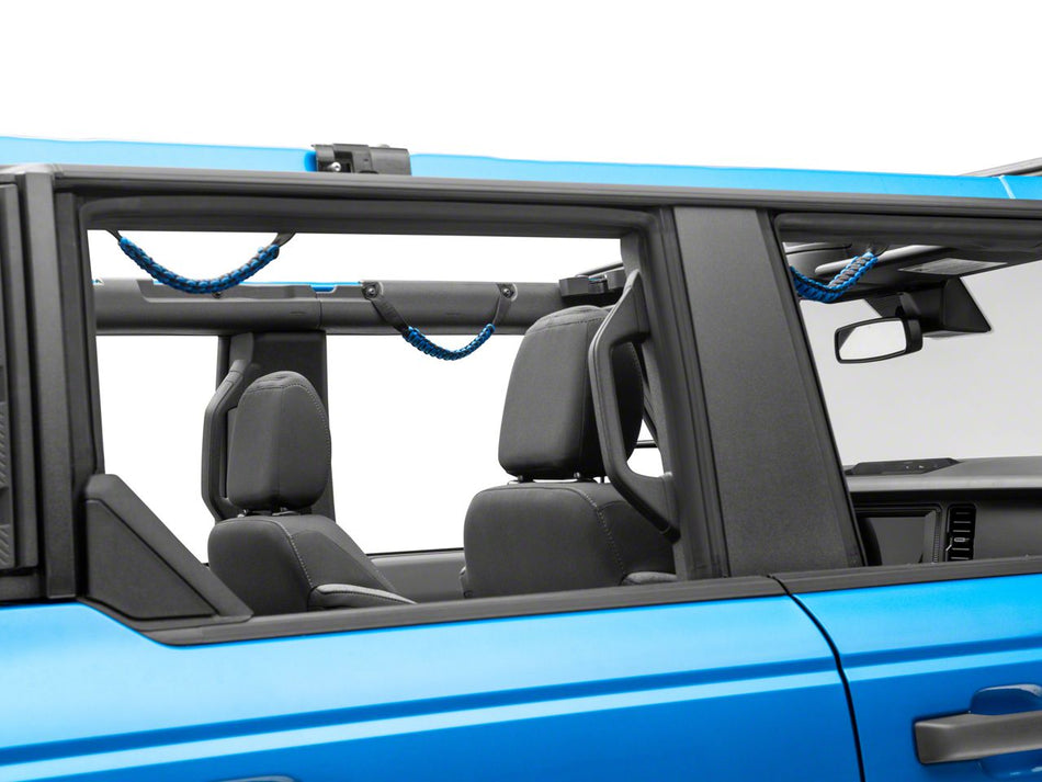 RedRock Paracord Grab Handles - Front and Rear: Blue for Ford Bronco - product view