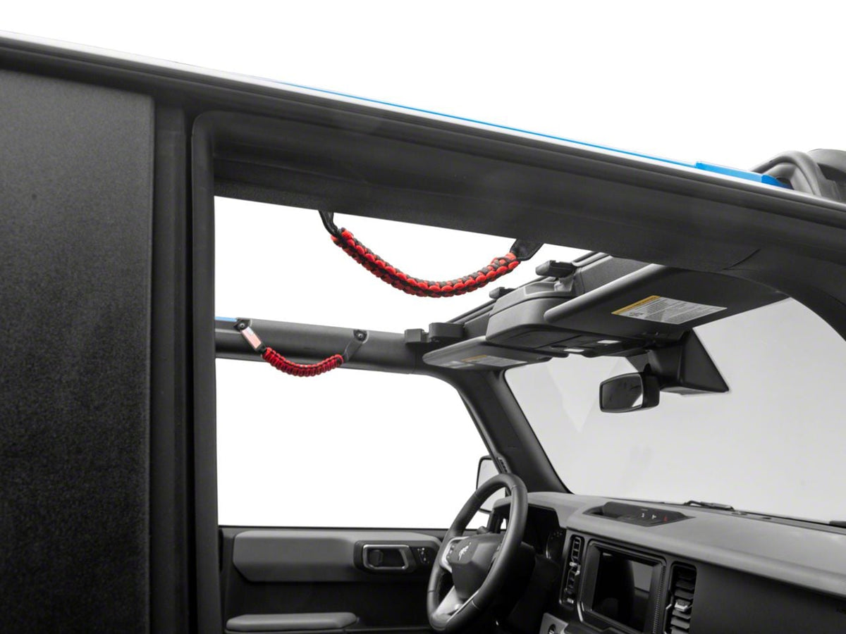 RedRock Paracord Grab Handles - Red for Ford Bronco - product view