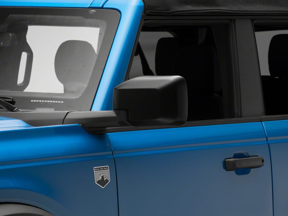 RedRock Side Mirror Cover Trim - Matte Black for Ford Bronco - product view