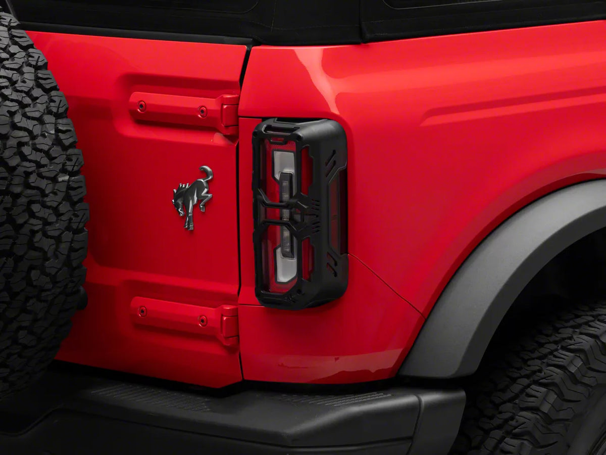 RedRock Tail Light Guards - Matte Black for Ford Bronco - product view