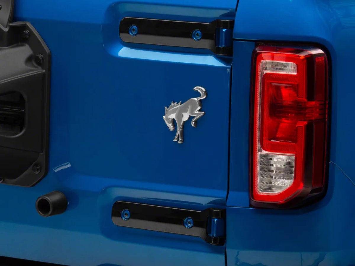 RedRock Tailgate Hinge Trim - Gloss Black for Ford Bronco - product view