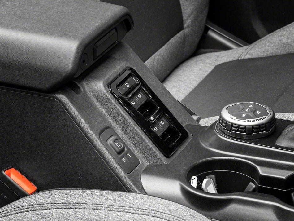 RedRock Window Switch Cover Trim - Gloss Black for Ford Bronco - product view